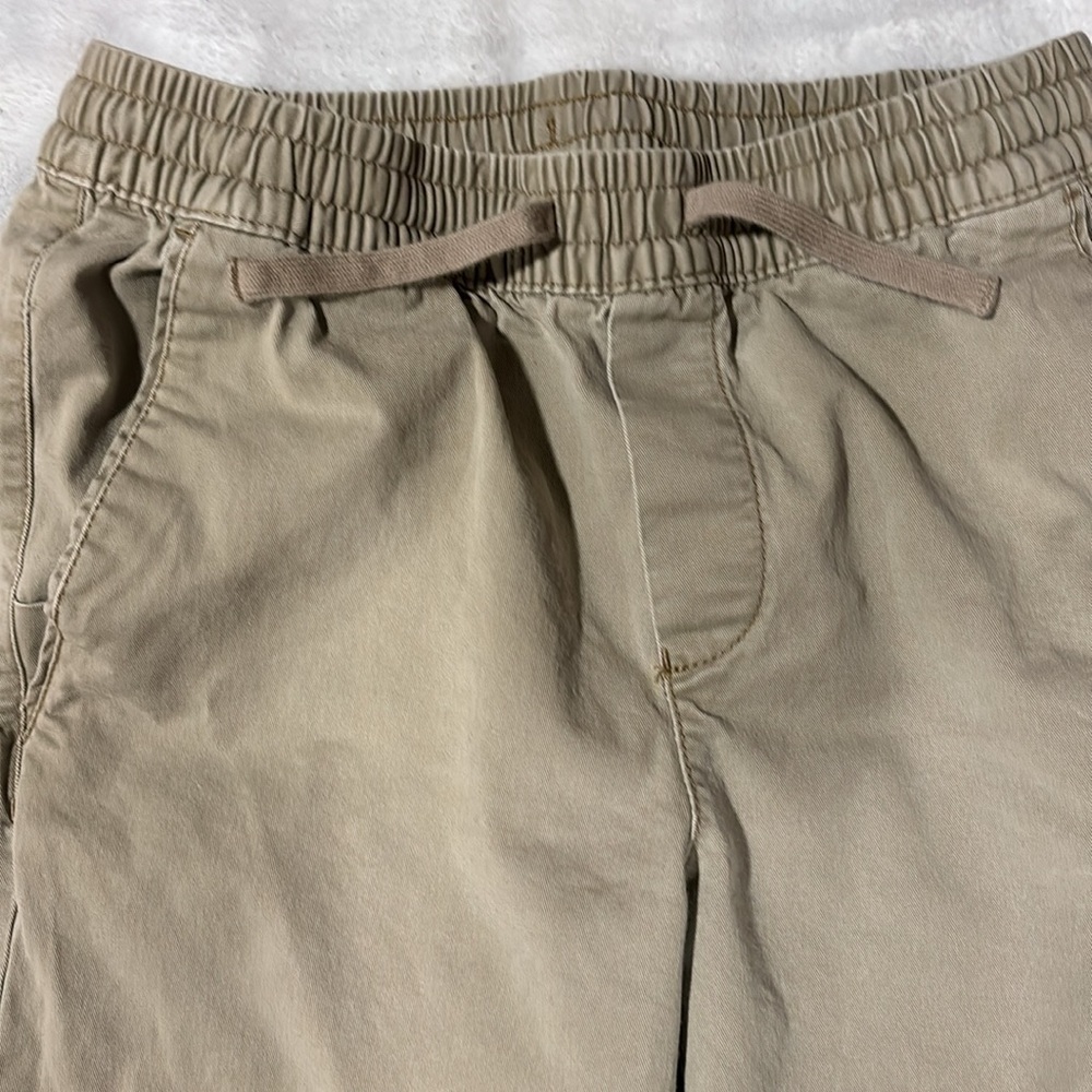 George Jogger Pants Men's Size S (28-30) Tan Elastic Waist Drawstring - Picture 3 of 8